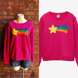 Disney Gravity Falls Mabel Star Women's Pink Crewneck
